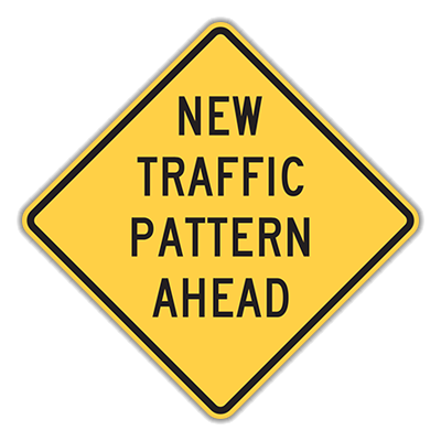 new traffic pattern