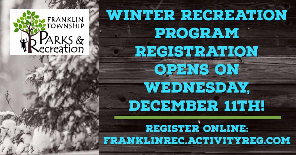 Winter Registration Opens Ad