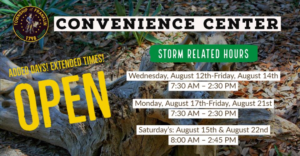 convenience center extended hrs