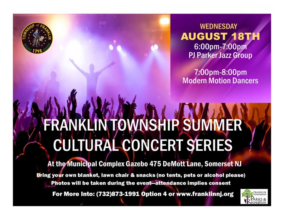 Concert series August 18th flier