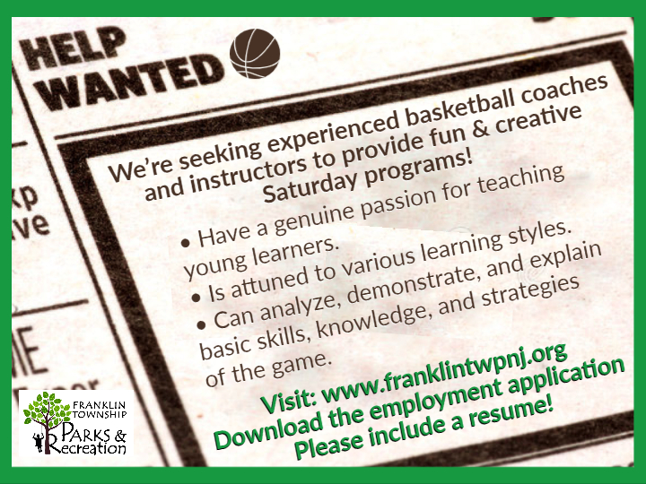 Basketball Help Wanted Ad TV