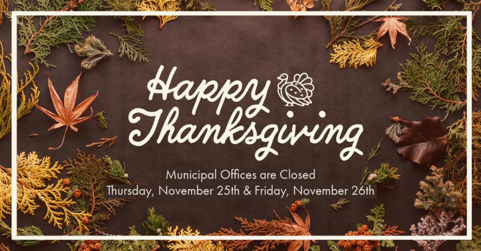 Thanksgiving closed