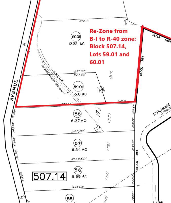 Warehouse Ordinance Figure 5a ReZone from B1 to R40