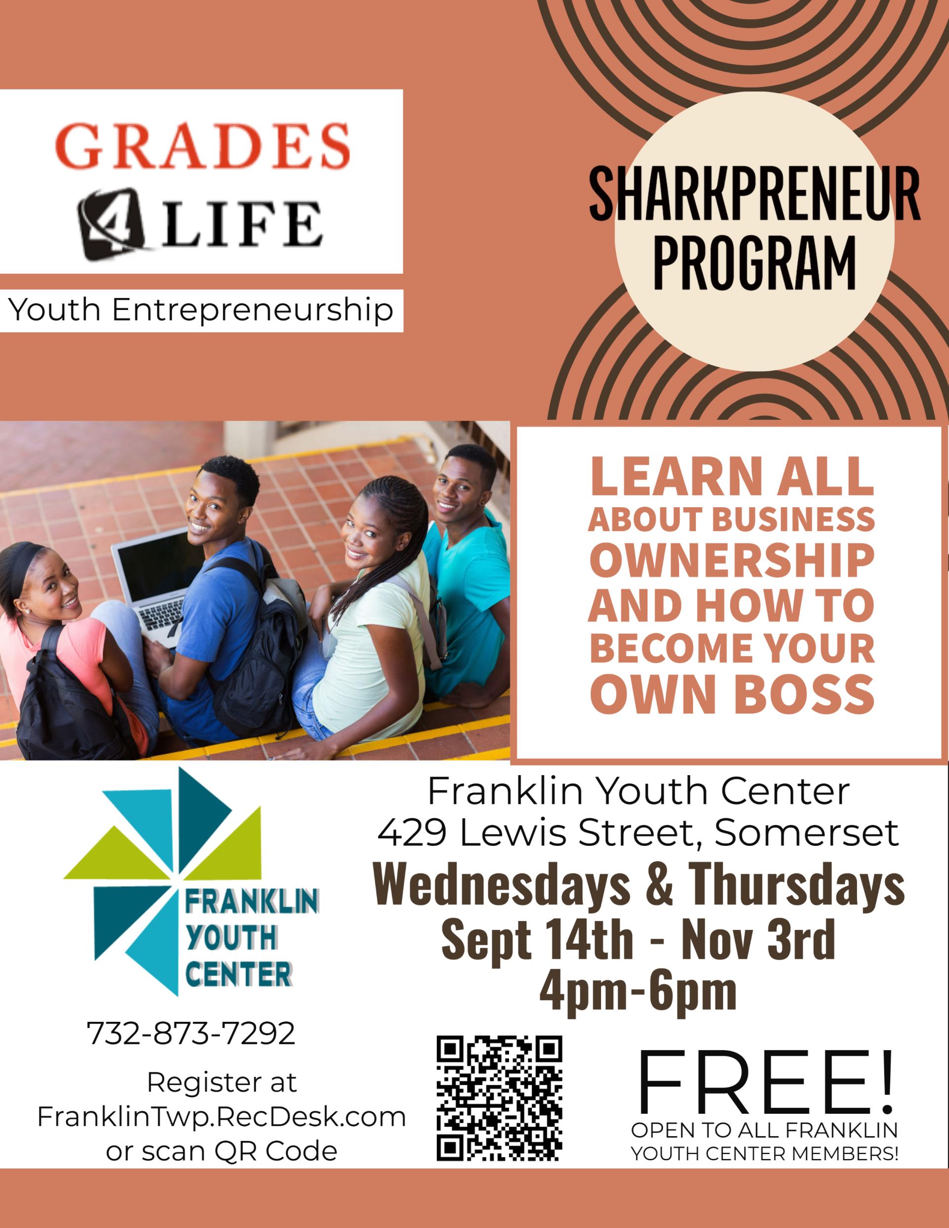 Grades 4Life youth Entrepreneurship flyer