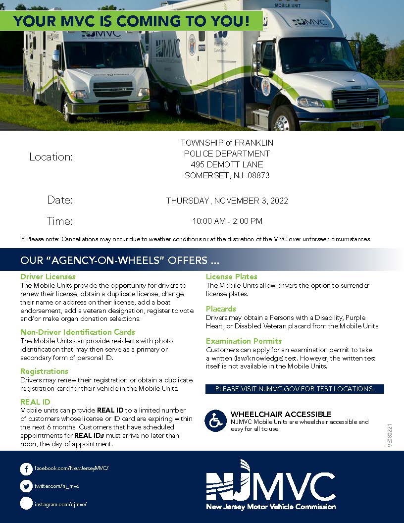 MOBILE UNIT SOMERSET NOVEMBER 2022 FLYER