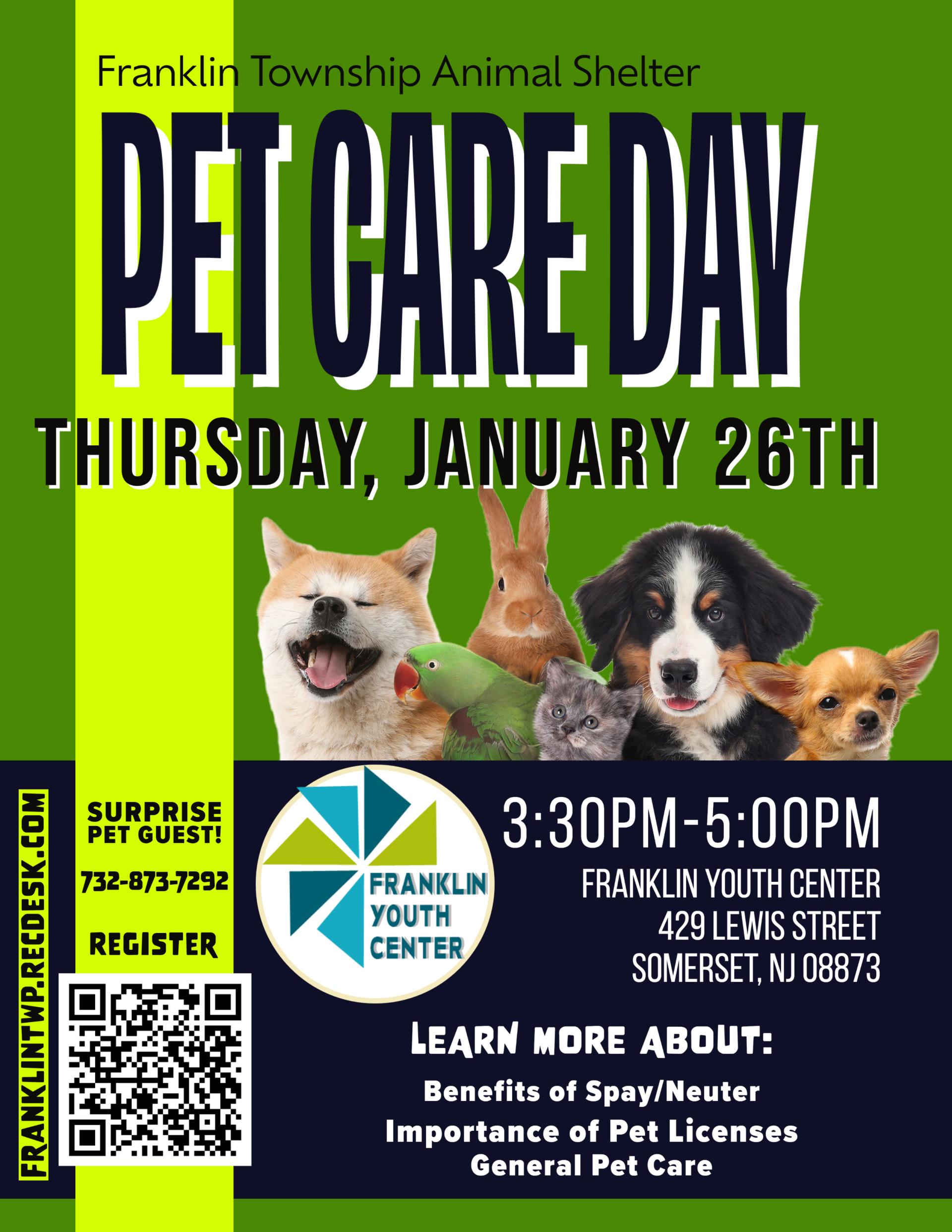 pet care day flyer