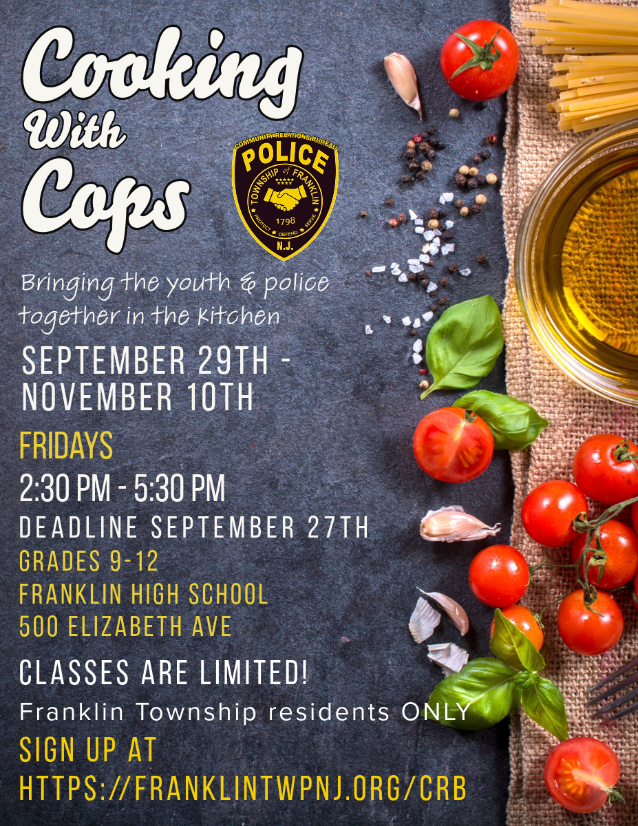 Cooking with cops flyer