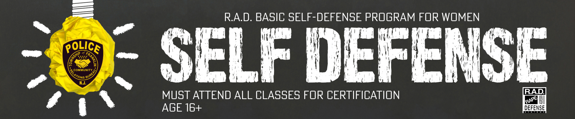 R.A.D. Self Defense for women 16+