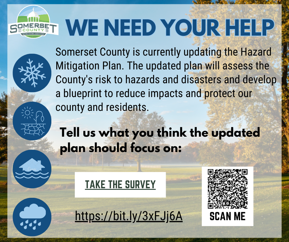 Somerset County is updating the County’s Hazard Mitigation Plan