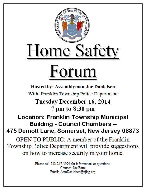 Home Safety Forum Flyer