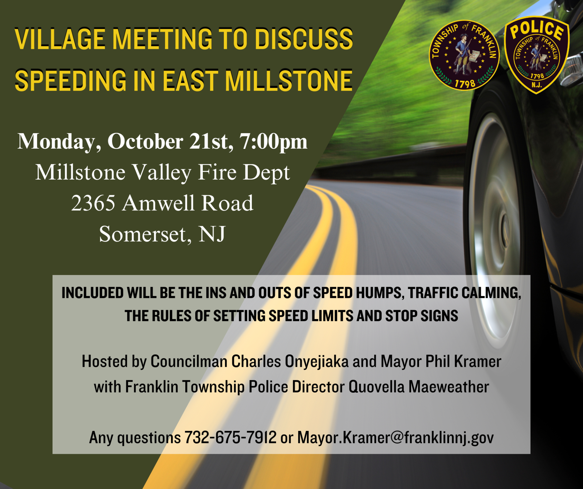 Village Meeting Flyer