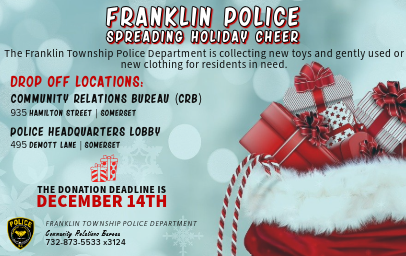 Franklin Police Spreading Holiday Cheer: TOY DRIVE