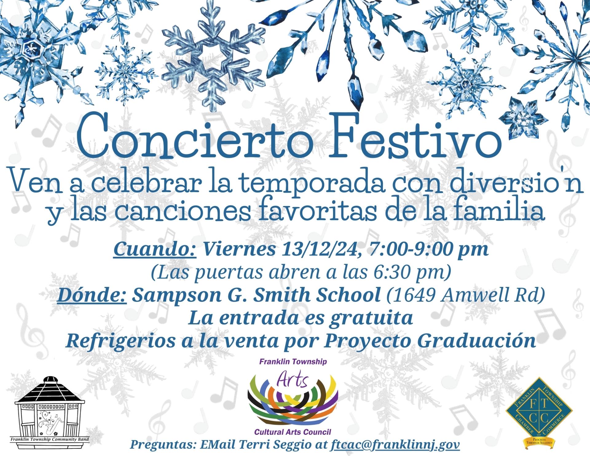 Holiday Concert 2024 Flyer - Spanish