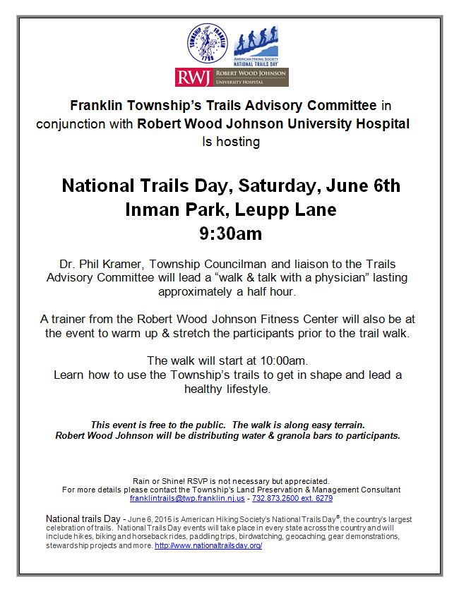 National Trails Day June 6 2015