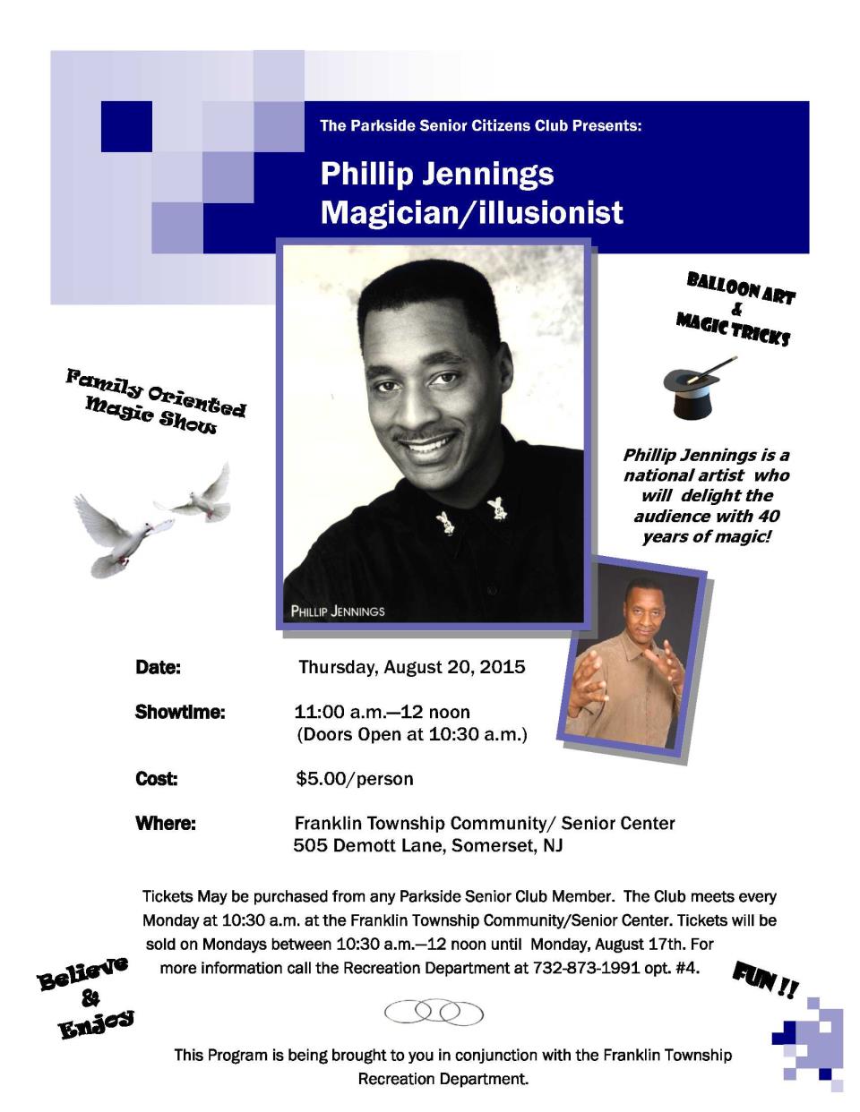 Phillip Jennings Flyer Website