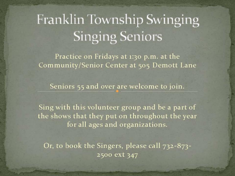 Swinging singing seniors