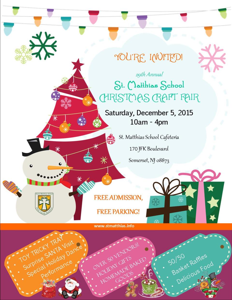 29th Annual SMS Christmas Craft Fair