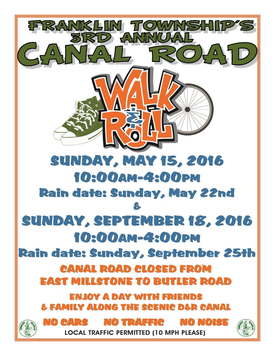 Canal Road Walk and Roll Flier